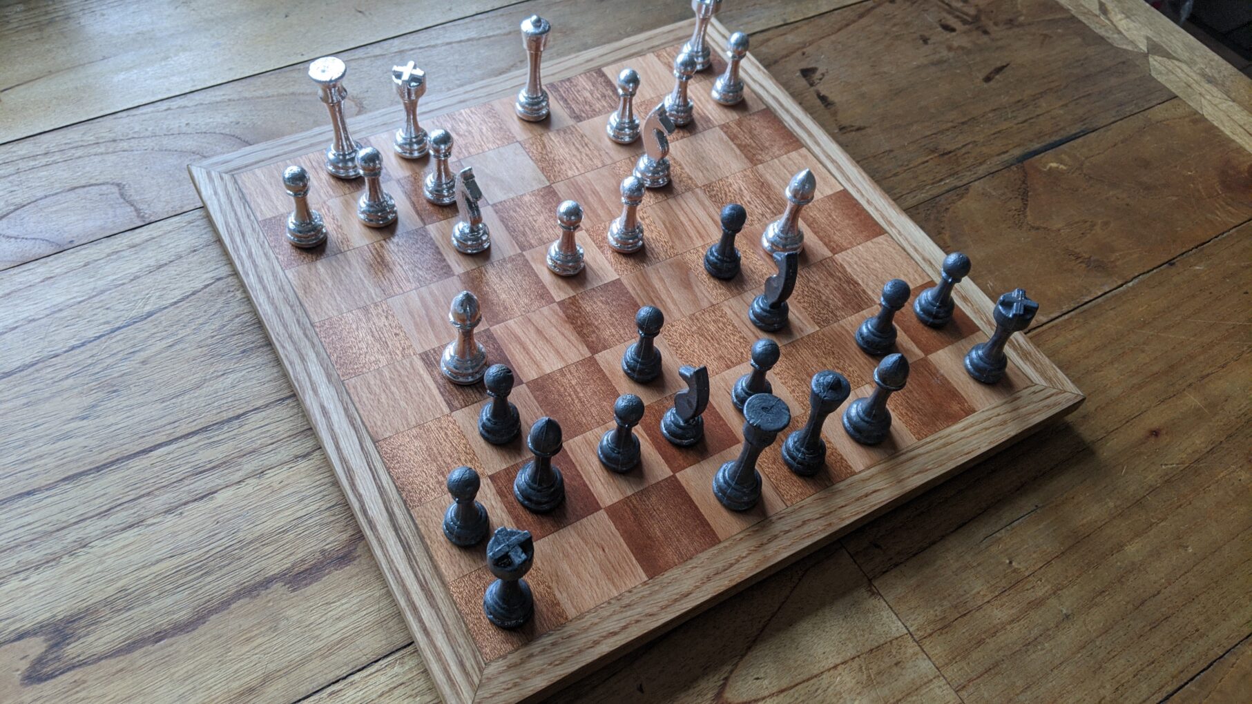 Solid 999 fine Silver Chess Set! - Image 3