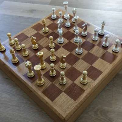 Solid 999 fine Silver Chess Set!
