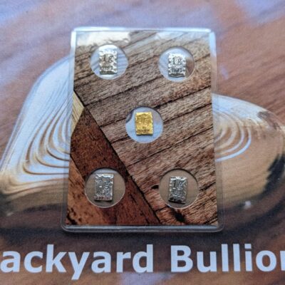 1g 999 Fine Gold & 4x 1g Silver "Frac Pack" Backyard Bullion (Hallmarked)