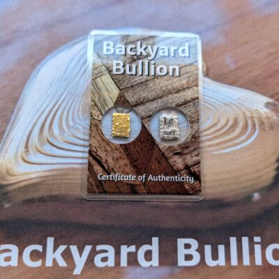 1g 999 Fine Gold & 1g Silver "Duo" Backyard Bullion (Hallmarked)