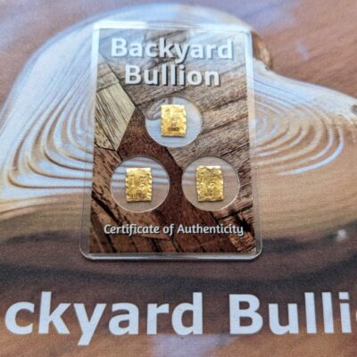 3x 1g 999 Fine Gold Trio Backyard Bullion (Hallmarked) #01