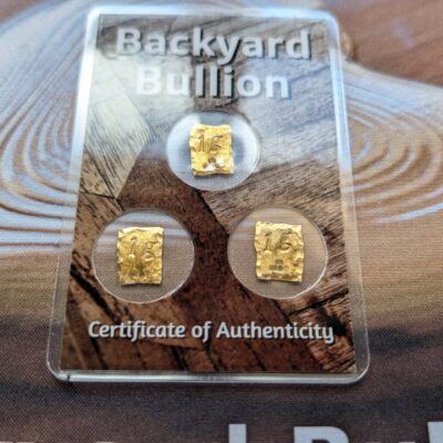 3x 1g 999 Fine Gold Trio Backyard Bullion (Hallmarked) #02
