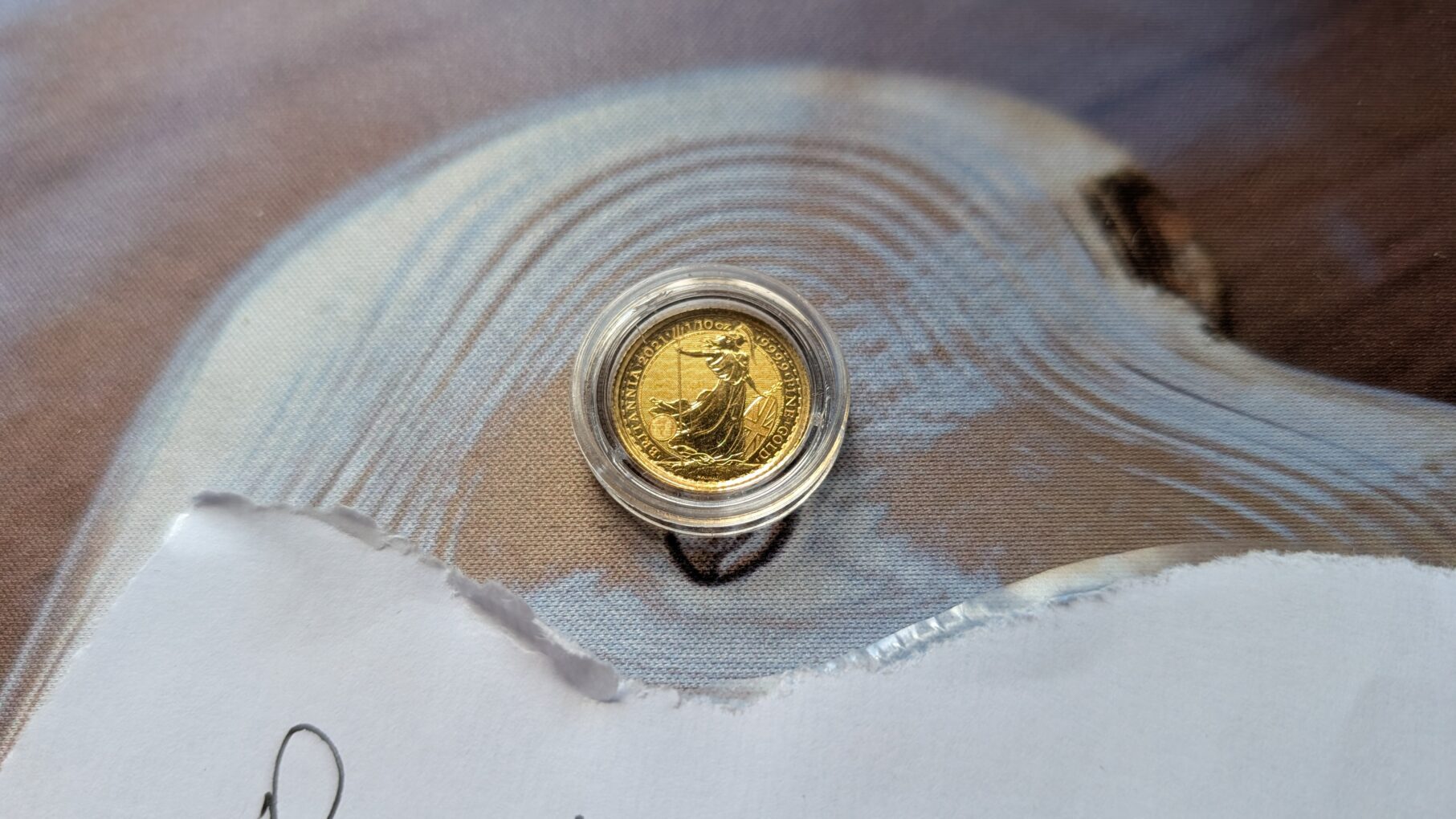 SOLD OUT - 1/10th oz 999 Gold Britnania 2021